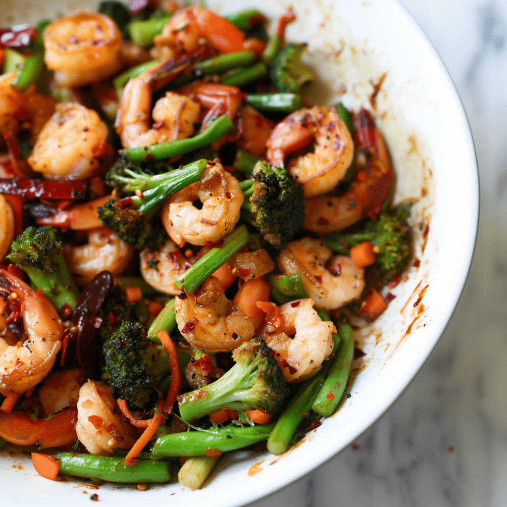 15 Minute Spicy Shrimp And Vegetable Stir Fry Recipes Greenku